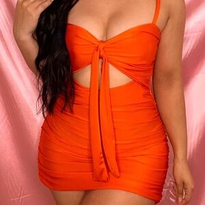 Orange 🍊 Mini Dress